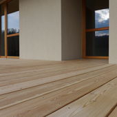 Terrasse aus Lärchenholzdielen 28x140